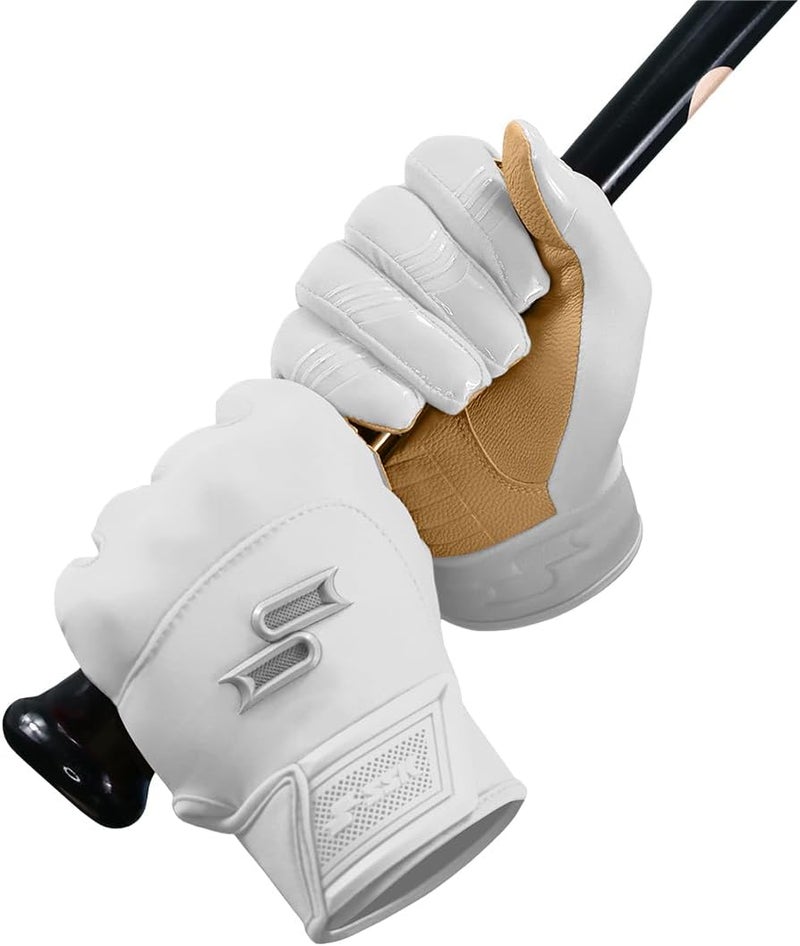 SSK X1 Color Rush Adult Baseball Batting Gloves - Durable Cabretta Leather Palm - 11 Colorways - Image 2